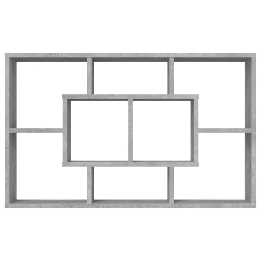 Étagère murale Gris béton 85x16x52,5 cm Bois d'ingénierie - 5
