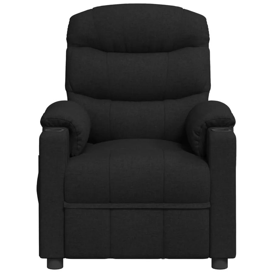Fauteuil inclinable électrique Noir Tissu - 4