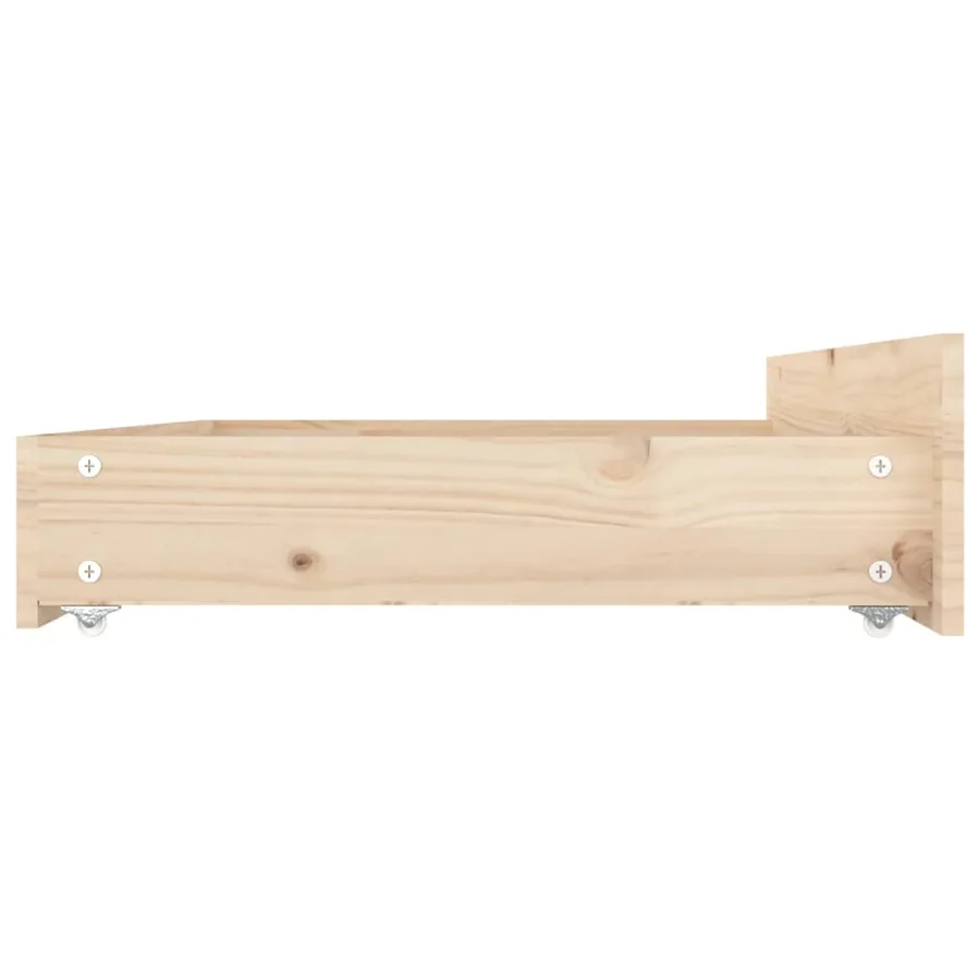 Cadre de lit sans matelas avec tiroirs - 9