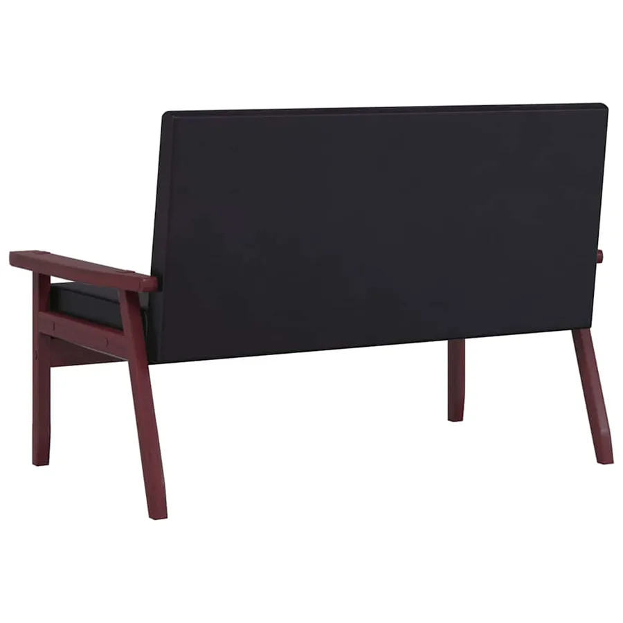 Ensemble de canapés 3 pcs noir similicuir - 10