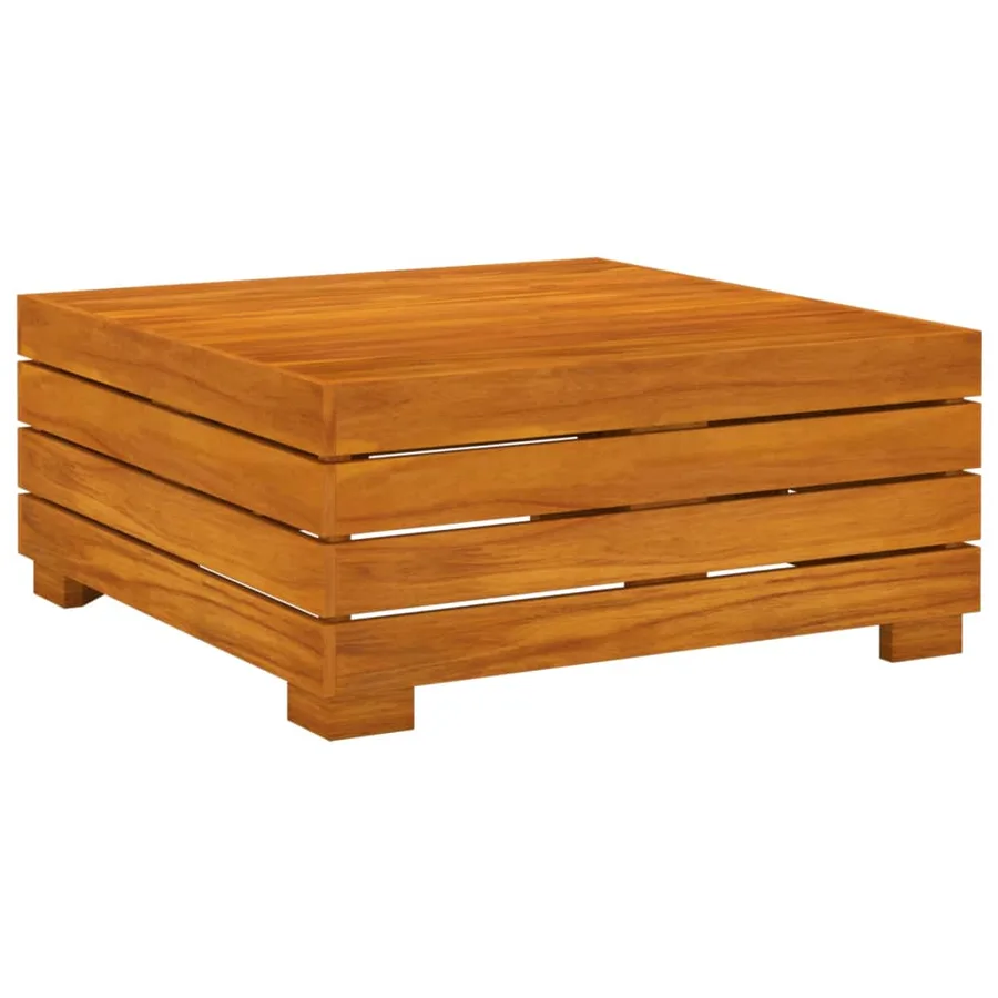 Salon de jardin 6 pcs avec coussins Bois d'acacia solide - 6