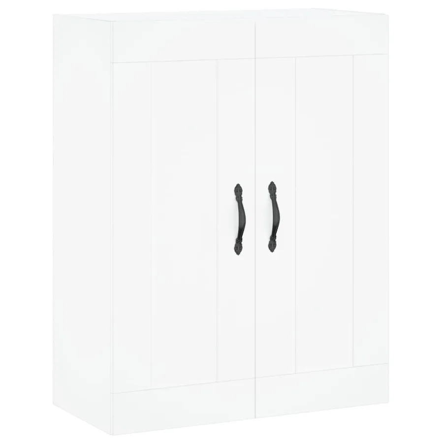 Buffet haut Blanc 69,5x34x180 cm Bois d'ingénierie - 5