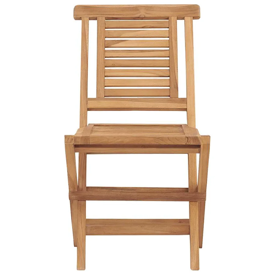Chaises de jardin pliantes lot de 2 47x63x90cm bois massif teck - 4