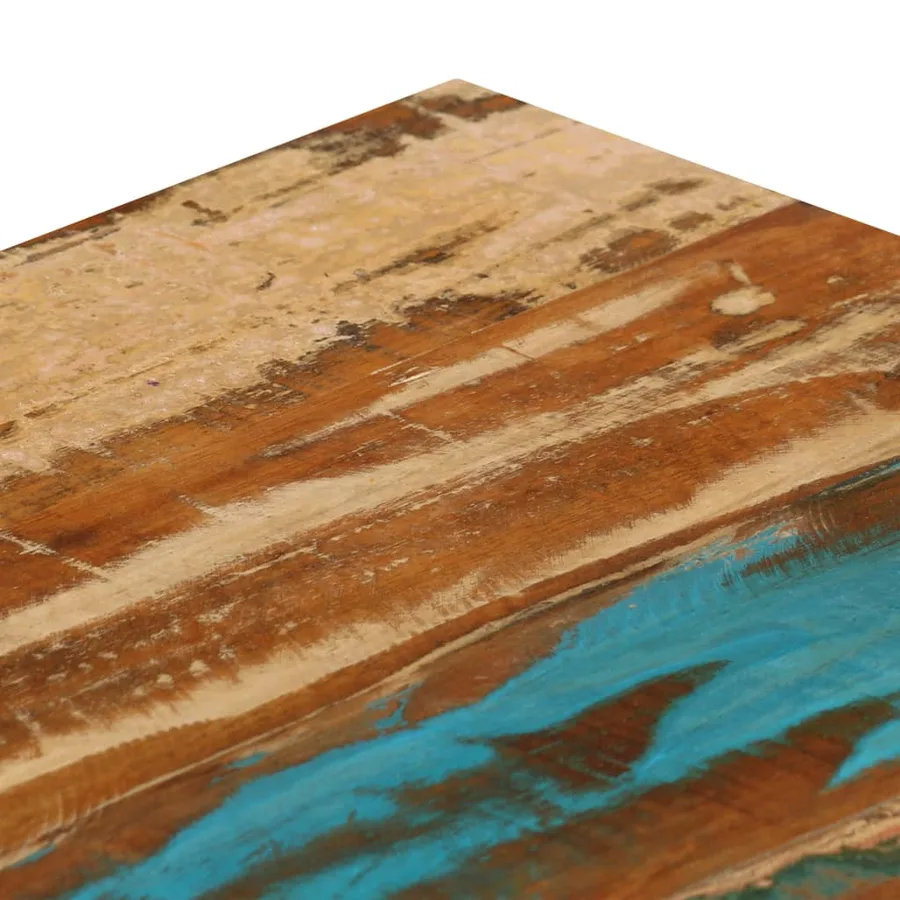 Table basse 100x50x35 cm Bois de récupération solide et acier - 5