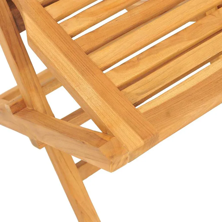 Ensemble à manger de jardin 5 pcs Bois de teck massif - 5