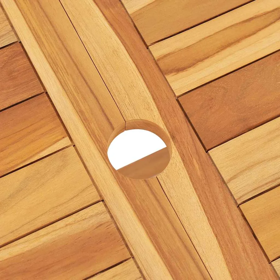 Ensemble à manger de jardin 5 pcs Bois de teck massif - 7
