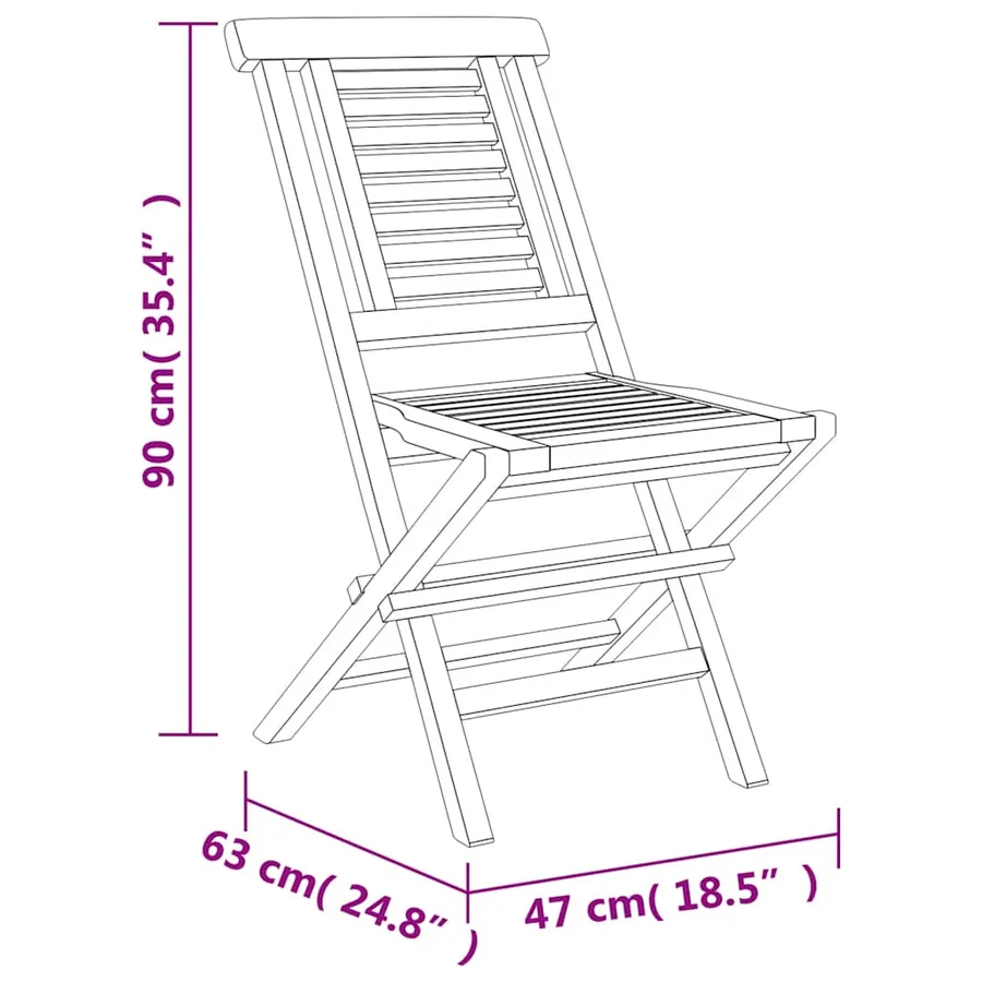 Ensemble à manger de jardin 5 pcs Bois de teck massif - 8