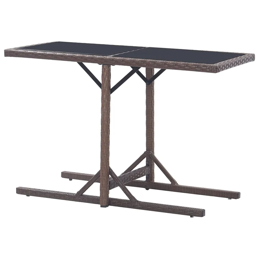 Ensemble à manger de jardin 3 pcs Marron - 10