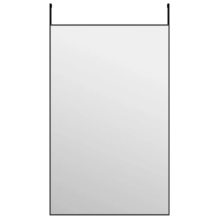 Miroir de porte Noir 50x80 cm Verre et aluminium - 2