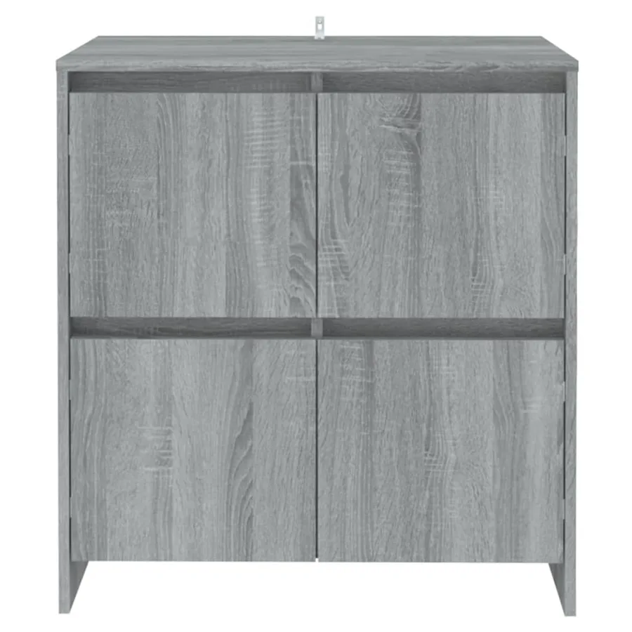 Buffets 2 pcs Sonoma gris 70x41x75 cm Bois d'ingénierie - 3