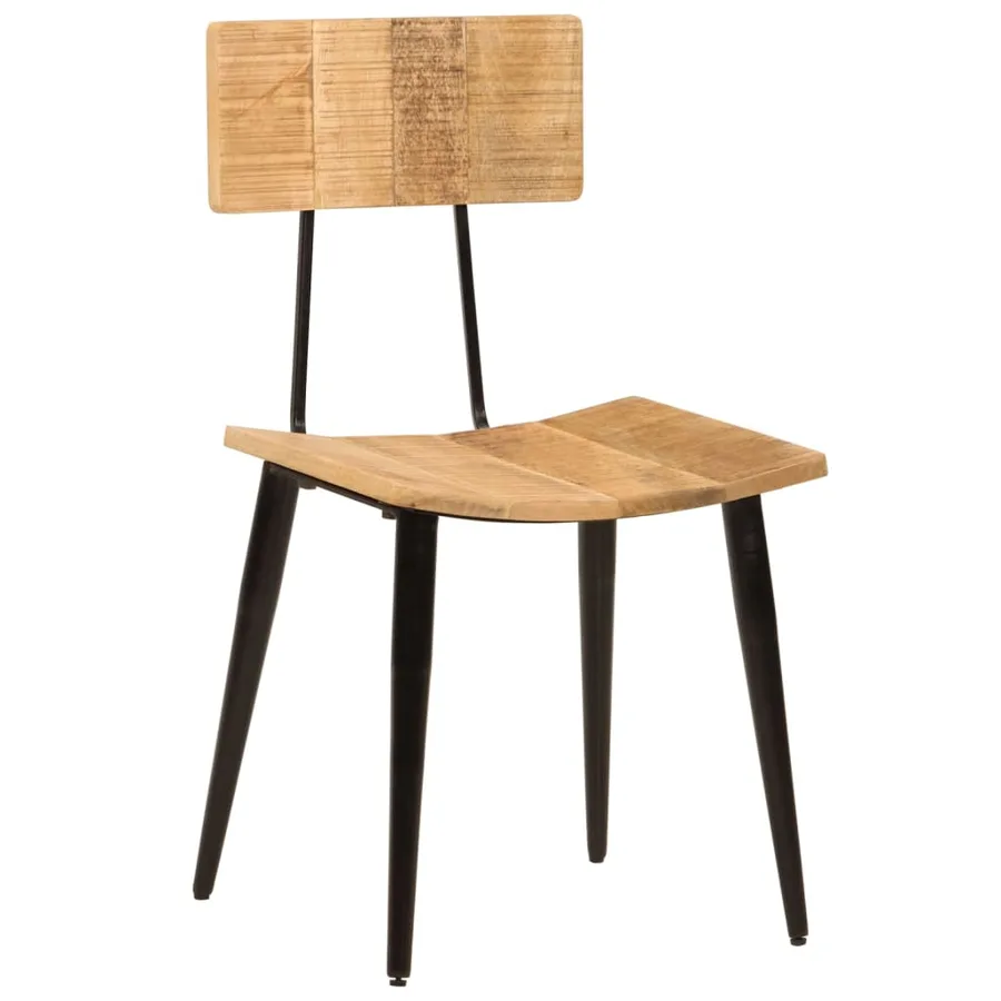 Chaises à manger lot de 2 44x40x80 cm Bois de manguier solide - 12