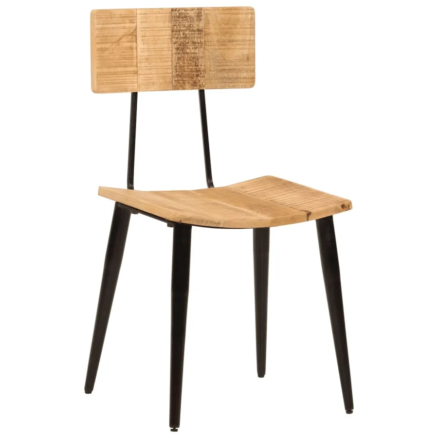 Chaises à manger lot de 2 44x40x80 cm Bois de manguier solide - 9