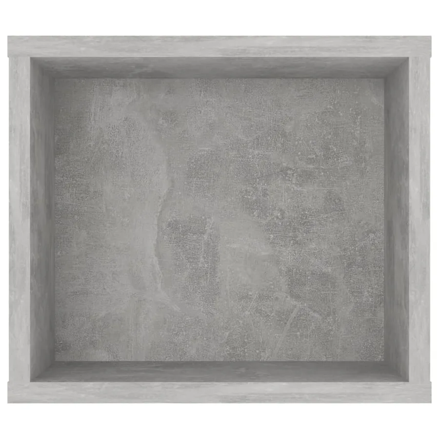 Meuble TV suspendu Gris béton 100x30x26,5 cm Bois d’ingénierie - 5