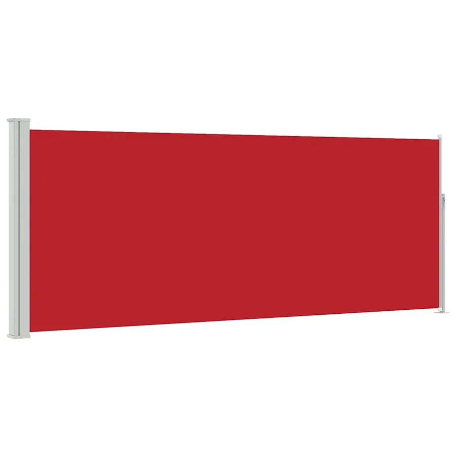 Auvent latéral rétractable 120 x 300 cm Rouge - 2