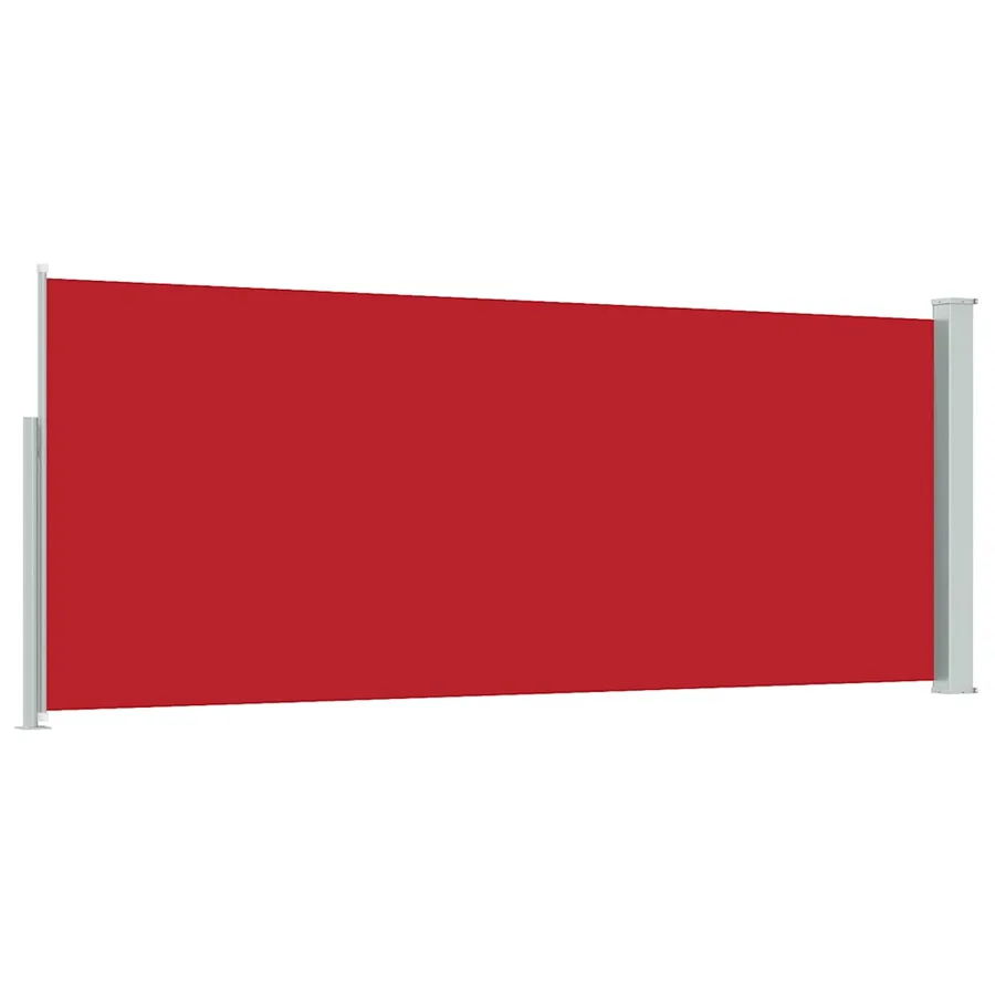 Auvent latéral rétractable 120 x 300 cm Rouge - 6