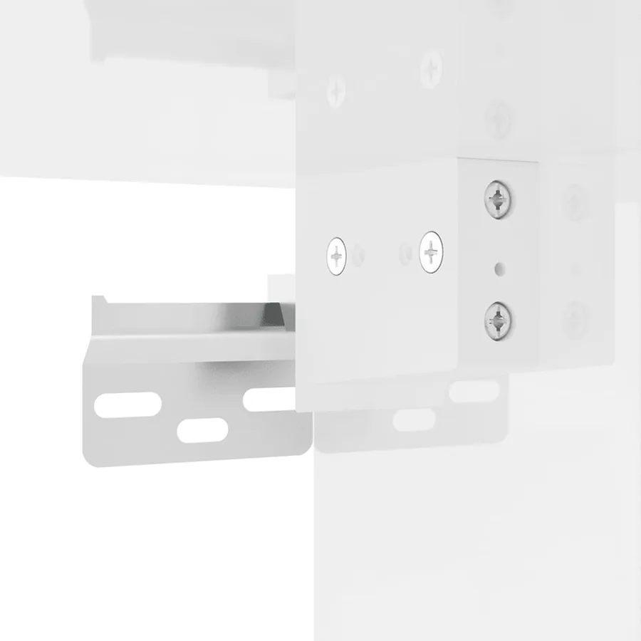 Meuble TV mural Blanc brillant 40x34,5x40 cm - 7