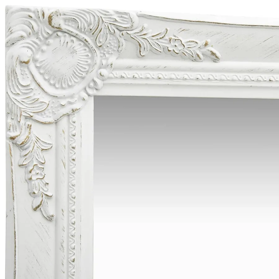 Miroir mural style baroque 40x40 cm Blanc - 3