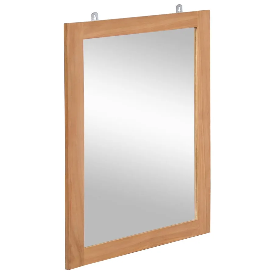 Miroir mural Teck massif 50 x 70 cm - 3