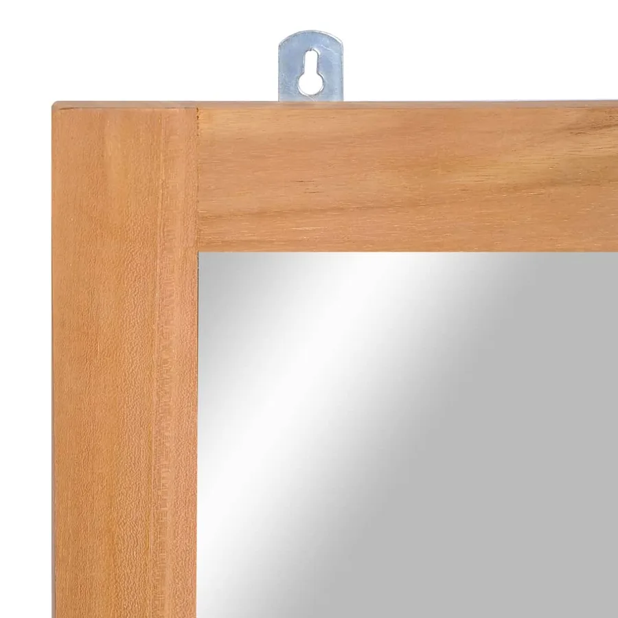 Miroir mural Teck massif 50 x 70 cm - 5