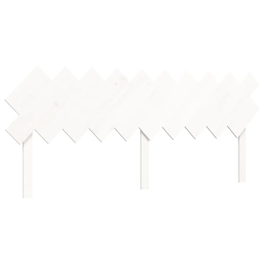 Cadre de lit sans matelas blanc 200x200 cm bois massif de pin - 8