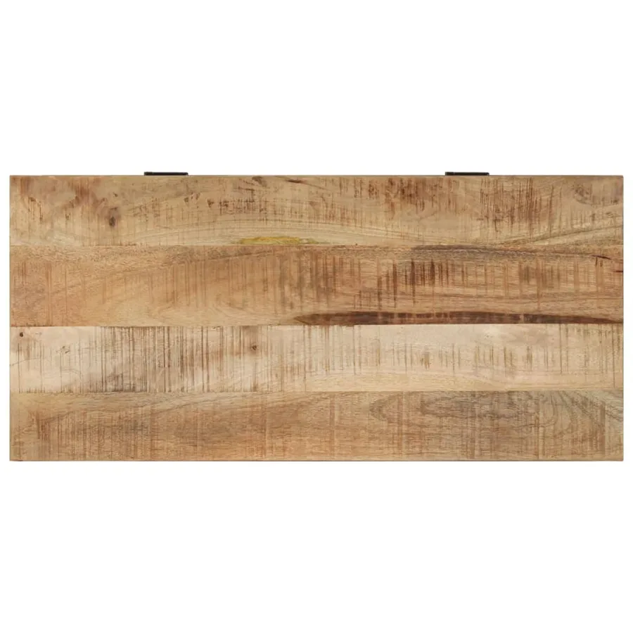Banc de rangement de chaussures 85x40x45 cm Bois de manguier - 6