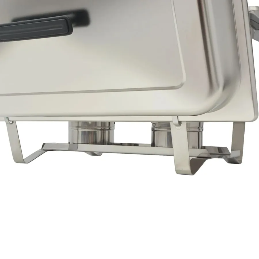 Ensemble de chauffe-plats 3 pcs Acier inoxydable - 10