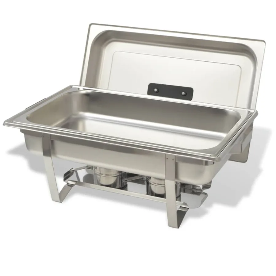 Ensemble de chauffe-plats 3 pcs Acier inoxydable - 4