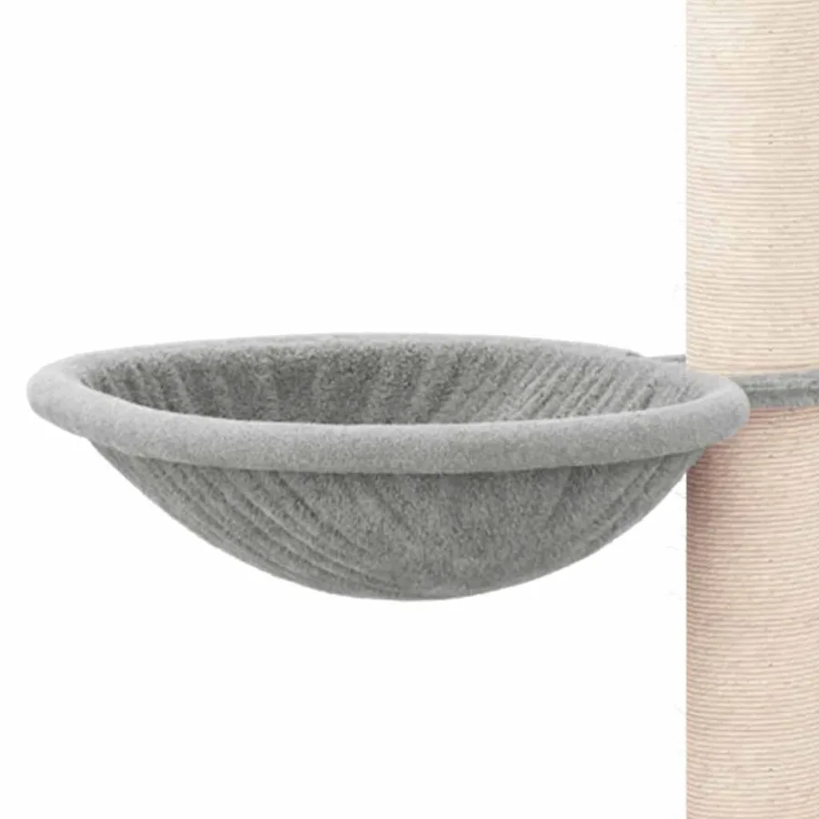 Arbre à chat avec griffoirs en sisal Gris clair 94,5 cm - 6