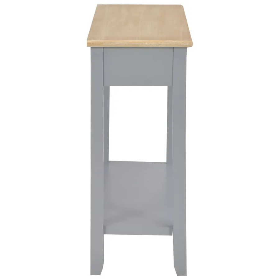 Table console Gris 110x35x80 cm Bois - 5