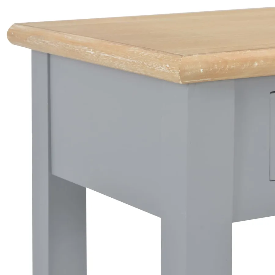 Table console Gris 110x35x80 cm Bois - 6
