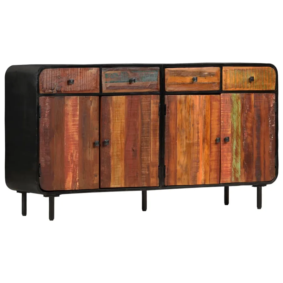 Buffet Bois de récupération solide 140x35x76 cm - 10