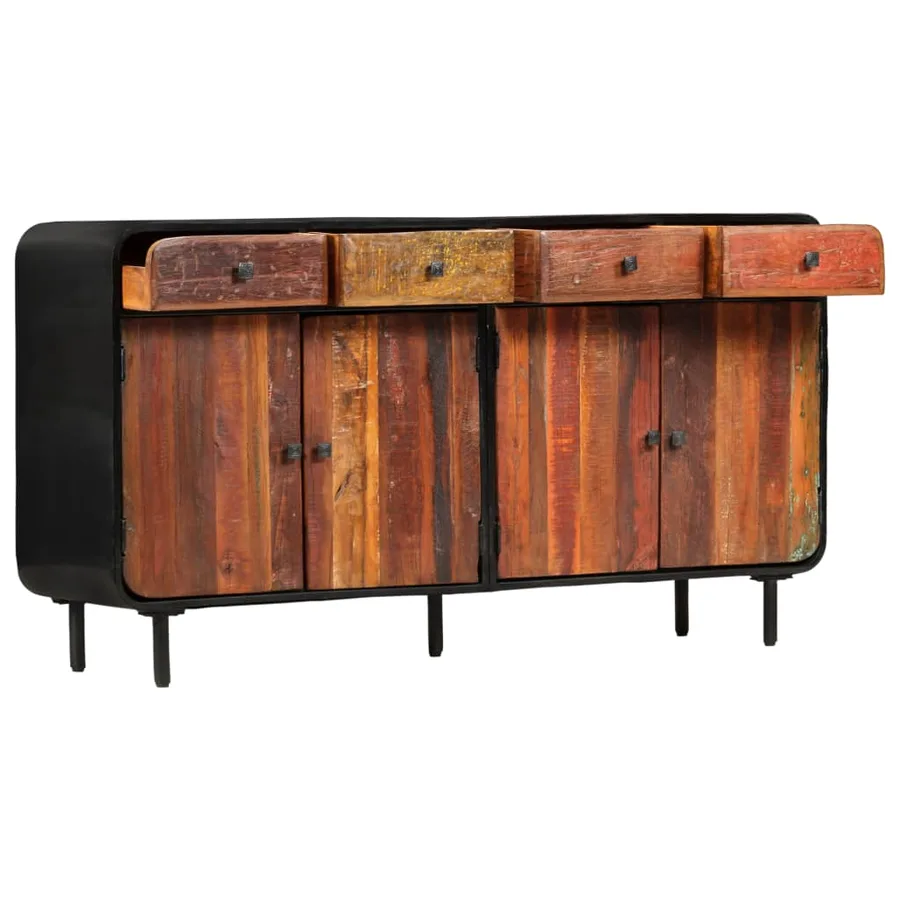Buffet Bois de récupération solide 140x35x76 cm - 2