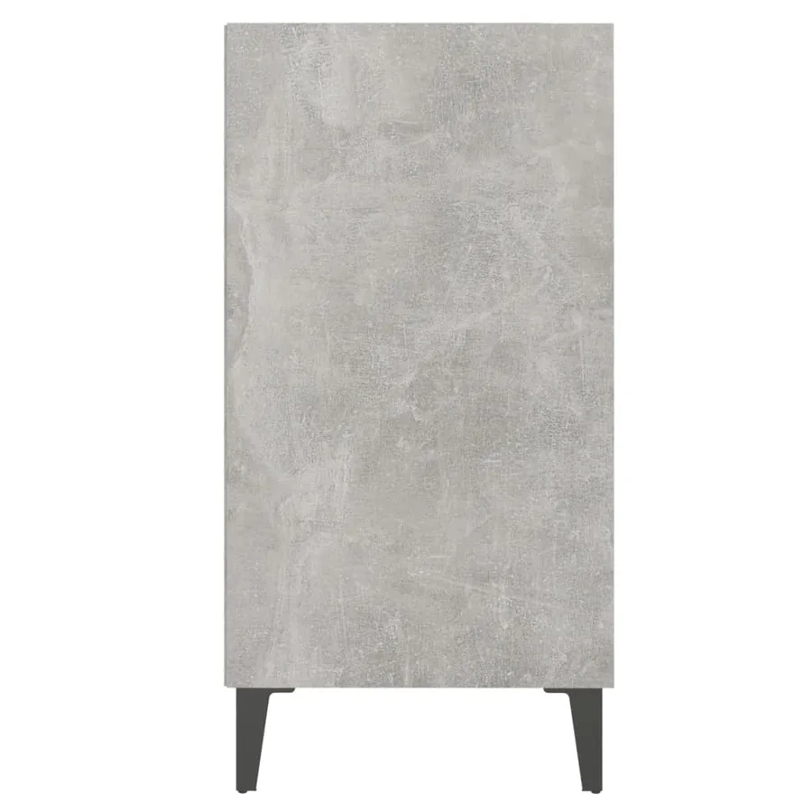 Buffet gris béton 57x35x70 cm bois d'ingénierie - 4