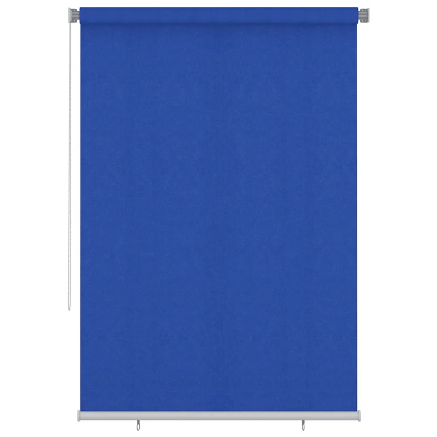 Store roulant d'extérieur 165 (l) x 230 (H) cm bleu HDPE