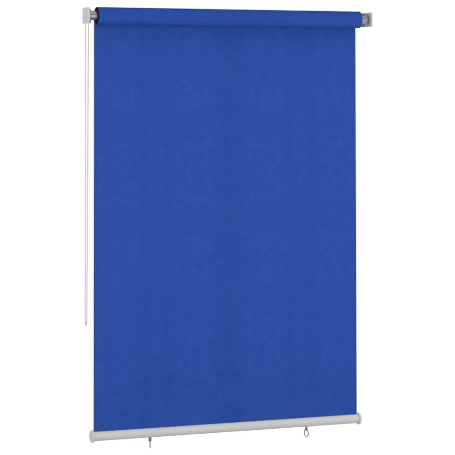 Store roulant d'extérieur 165 (l) x 230 (H) cm bleu HDPE - 2