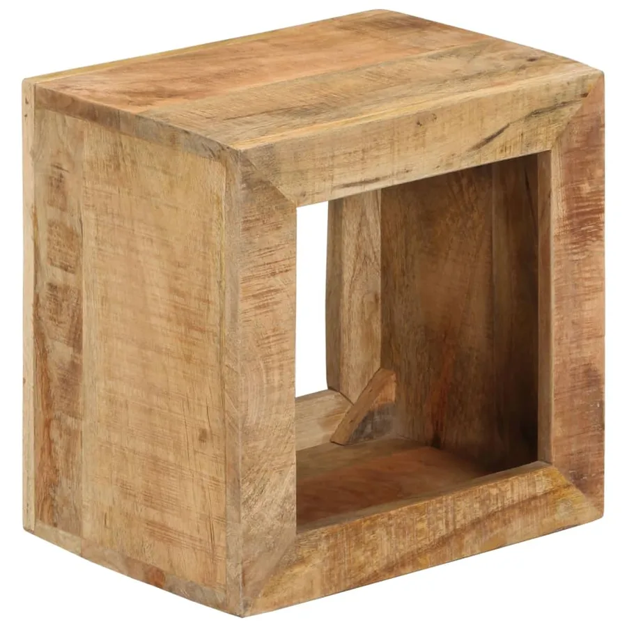 Tabouret 40x30x40 cm Bois de manguier solide - 10