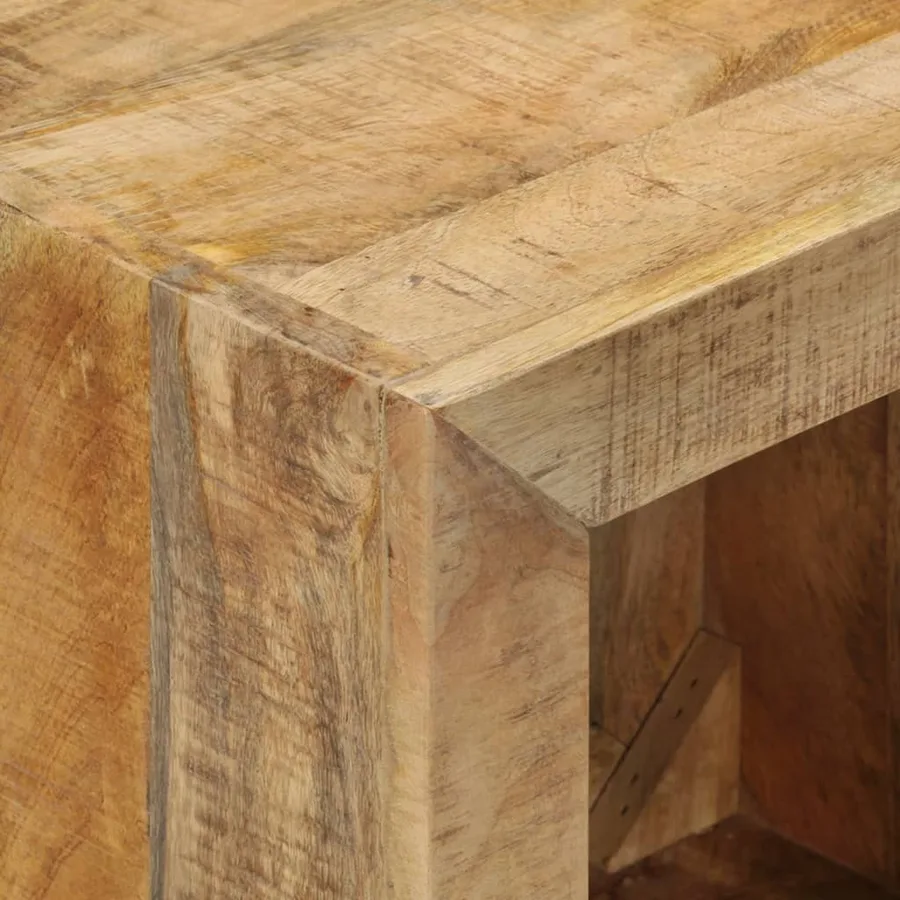 Tabouret 40x30x40 cm Bois de manguier solide - 5