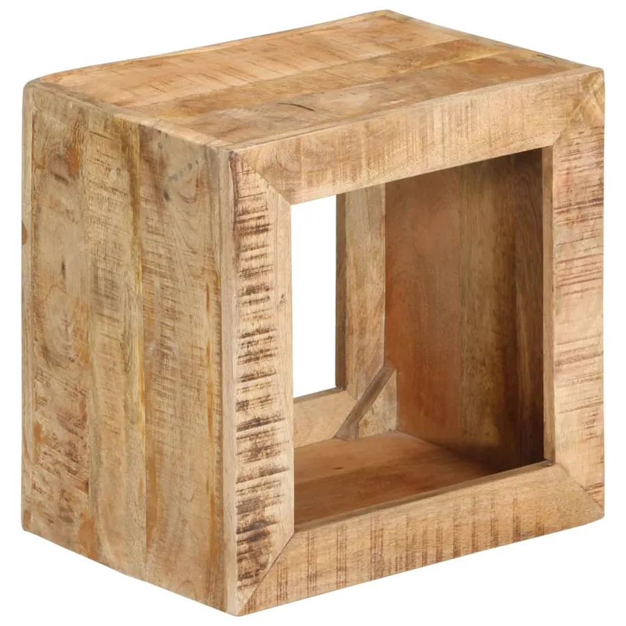 Tabouret 40x30x40 cm Bois de manguier solide - 8
