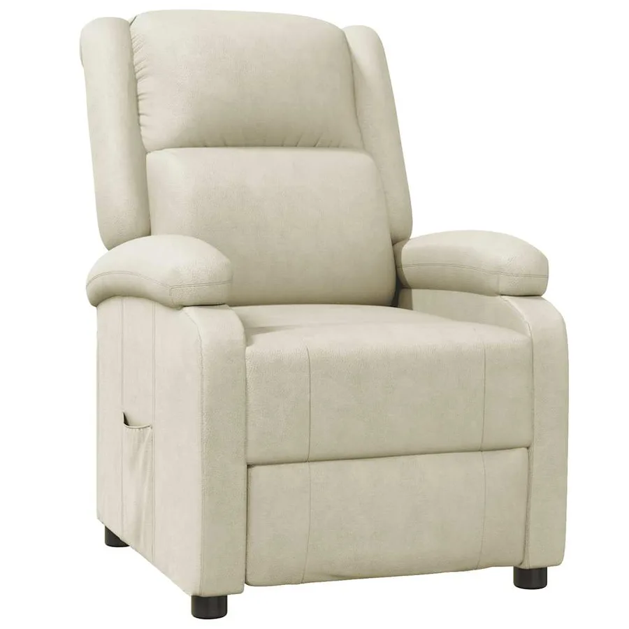 Fauteuil inclinable Blanc Similicuir - 2
