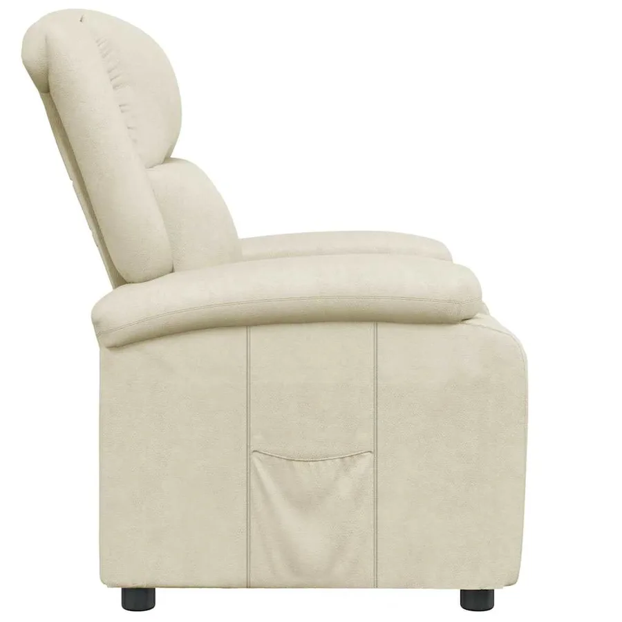 Fauteuil inclinable Blanc Similicuir - 4
