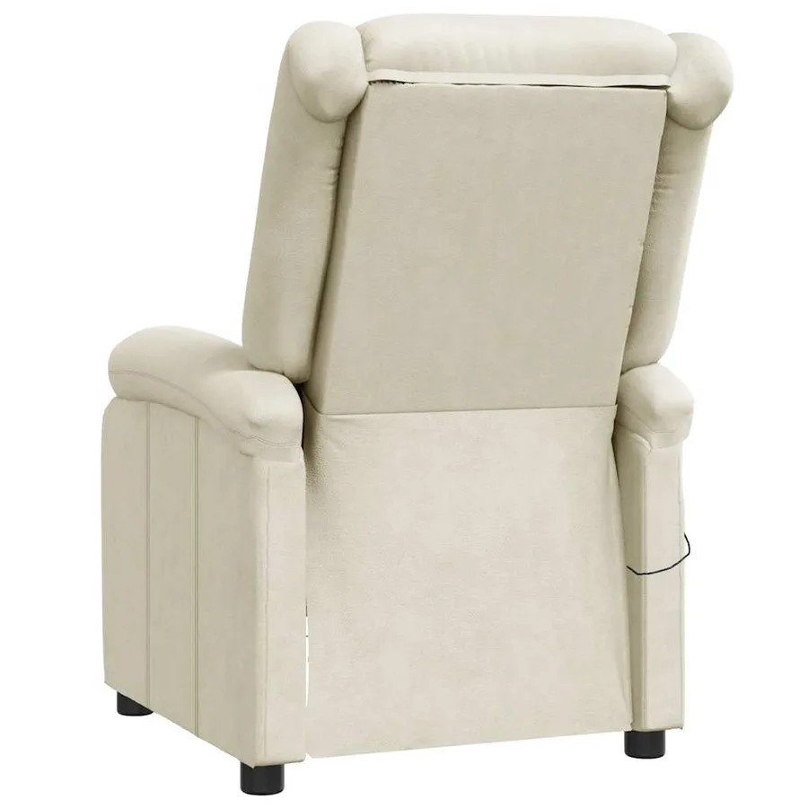 Fauteuil inclinable Blanc Similicuir - 5