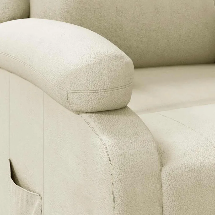 Fauteuil inclinable Blanc Similicuir - 7
