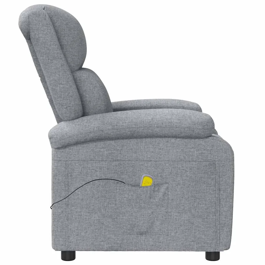 Fauteuil de massage Gris clair Tissu - 4