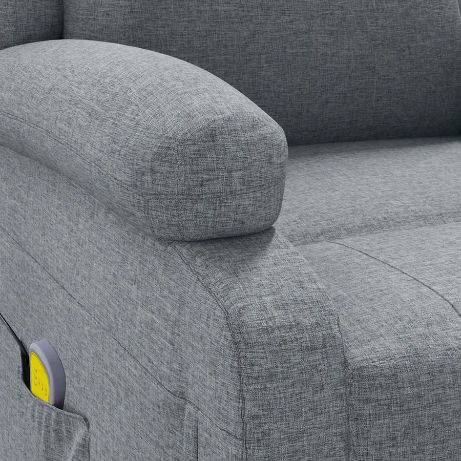 Fauteuil de massage Gris clair Tissu - 8