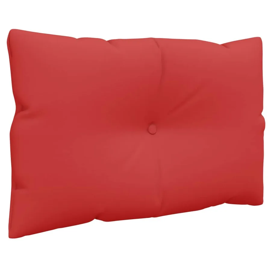 Coussins de palette lot de 2 rouge tissu - 4