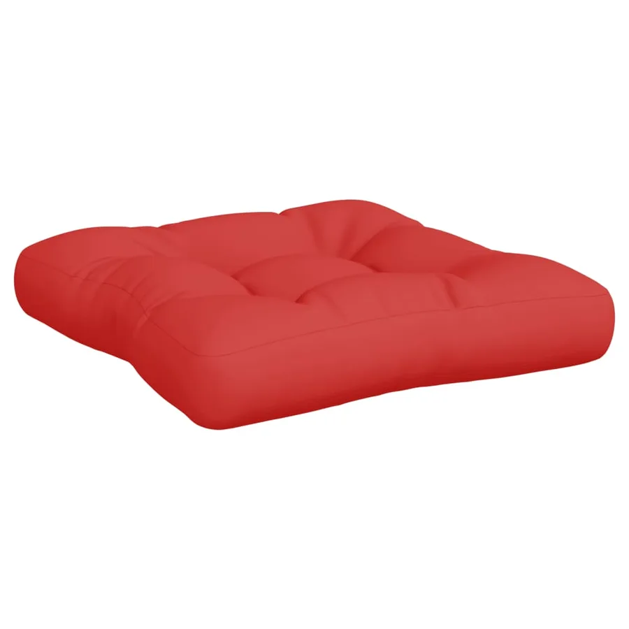 Coussins de palette lot de 2 rouge tissu - 6