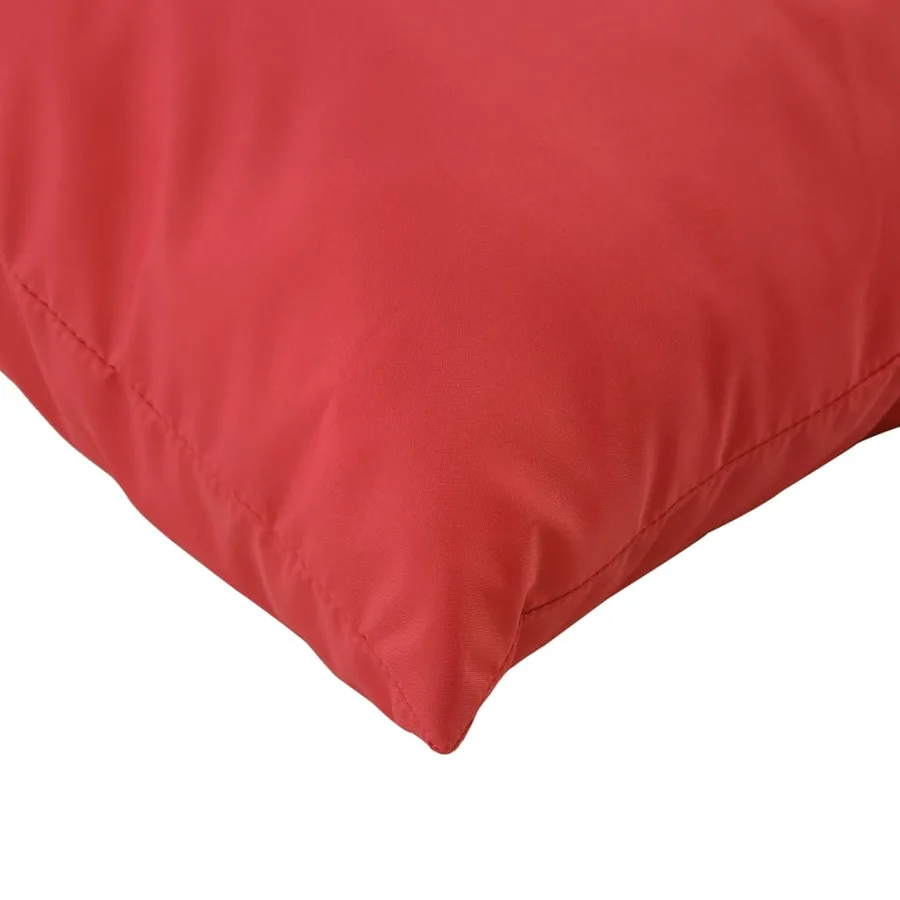 Coussins de palette lot de 2 rouge tissu - 8