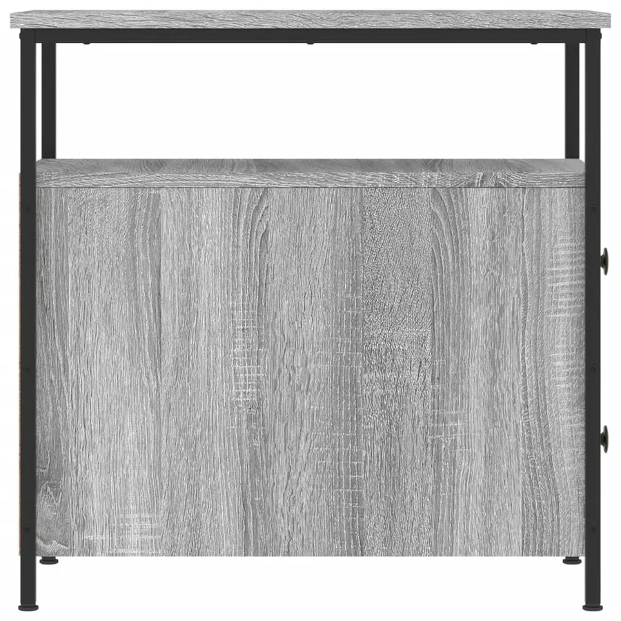 Table de chevet sonoma gris 30x60x60 cm bois d'ingénierie - 7