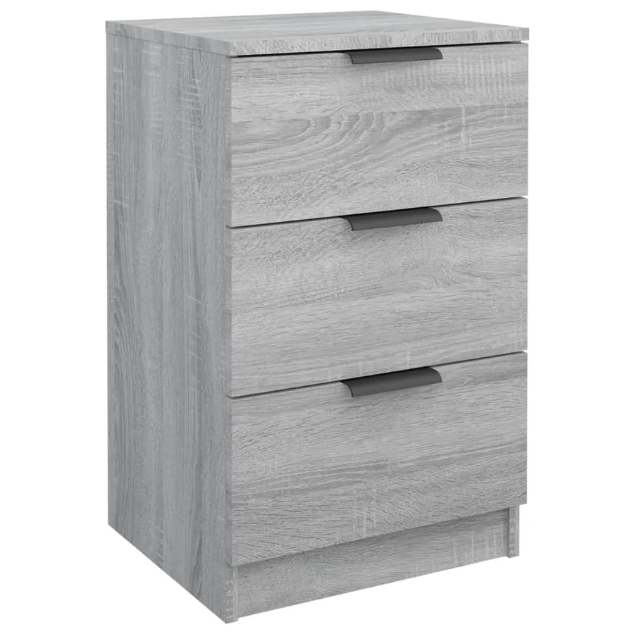 Table de chevet Sonoma gris 40x36x65 cm - 2