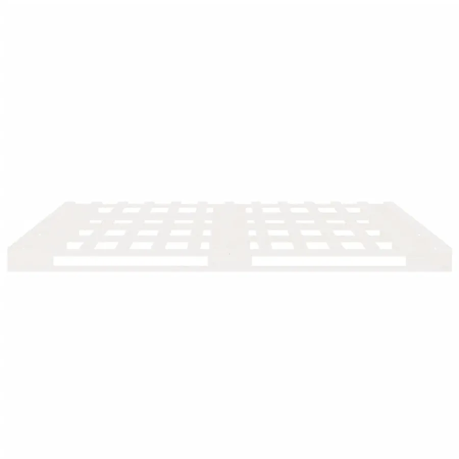 Cadre de lit sans matelas blanc 160x200 cm bois de pin massif - 8